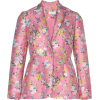 DELPOZO Floral-Detailed Satin-Jacquard B - Jacket - coats - 