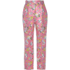 DELPOZO Floral-Detailed Satin-Jacquard S - Spodnie Capri - 