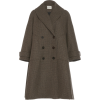 DELPOZO brown virgin wool tweed coat - Kurtka - 