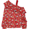 DEREK LAM 10 CROSBY One-shoulder floral- - 半袖衫/女式衬衫 - 