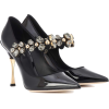 D&G,Crystal-embellished leather pumps - Klasične cipele - 