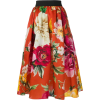 D&G Floral Midi Skirt - Suknje - 