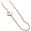 DIAMOND SET ANCHOR CHARM NECKLACE - Necklaces - 