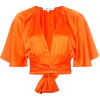 DIANE VON FURSTENBERG plunge cropped blo - 半袖衫/女式衬衫 - $298.00  ~ ¥1,996.70