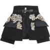 DICE KAYEK black embellished mini skirt - Skirts - 