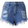 DISTRESSED DENIM SHORT SHORTS - 短裤 - $24.99  ~ ¥167.44