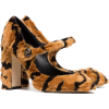 DOLCE & GABBANA 100 Faux Fur Mary Jane P - Klasične cipele - 