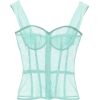 DOLCE & GABBANA Cotton-blend mesh corset - Майки - 