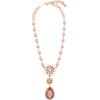 DOLCE & GABBANA Crystal and faux pearl d - Halsketten - 