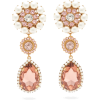 DOLCE & GABBANA Crystal-embellished flor - Naušnice - 
