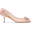 DOLCE & GABBANA Crystal-embellished pate - Sapatos clássicos - 