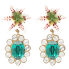 DOLCE & GABBANA Embellished floral clip- - Серьги - 