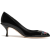 DOLCE & GABBANA Embellished leather pump - Zapatos clásicos - 