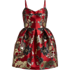 DOLCE & GABBANA  Floral and leopard-broc - Dresses - 