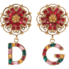DOLCE & GABBANA Floral clip-on earrings - 耳环 - 
