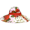 DOLCE & GABBANA Floral cotton wide-brim - Kapelusze - 