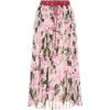 DOLCE & GABBANA Floral-printed plissé mi - 裙子 - 