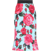 DOLCE & GABBANA Floral-printed silk skir - Skirts - 