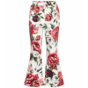 DOLCE & GABBANA Floral-printed stretch c - Spodnie Capri - 