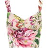 DOLCE & GABBANA Floral silk-blend bustie - Camicia senza maniche - 