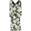 DOLCE & GABBANA Floral stretch-silk dres - Obleke - 
