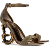 DOLCE & GABBANA G glitter sandals - Sandals - 