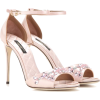DOLCE & GABBANA Keira Embellished Satin - Sandals - 