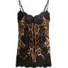 DOLCE & GABBANA  Leopard print silk-blen - Camicie (corte) - 