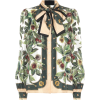 DOLCE & GABBANA Printed tie-neck silk tw - 長袖シャツ・ブラウス - 