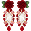 DOLCE & GABBANA Rose crystal drop earrin - Серьги - 