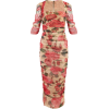 DOLCE & GABBANA  Rose-print ruched tulle - 连衣裙 - 