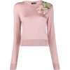 DOLCE & GABBANA Silk Sweater With Embroi - Puloveri - 