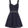 DOLCE & GABBANA Stretch-denim mini dress - Obleke - 