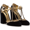 DOLCE & GABBANA VELVET T-STRAPS SHOES WI - Klasični čevlji - 