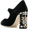 DOLCE & GABBANA crystal embellished velv - Klasične cipele - 