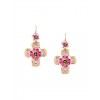 DOLCE & GABBANA embellished cross earrin - Earrings - 