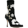 DOLCE & GABBANA embroidered ankle boots - Škornji - 