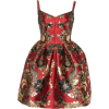 DOLCE GABBANA floral jacquard mini dress - sukienki - 