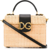 DOLCE & GABBANA logo straw bag - Carteras - 