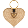 DOLCE GABBANA neutral heart straw bag - Carteras - 