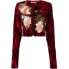 DOLCE GABBANA red velvet embroidered - Giacce e capotti - 