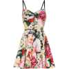 DOLCE & GABBANA sweetheart neck floral - sukienki - 