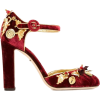 DOLCE GABBANA velvet embellished shoe - Scarpe classiche - 
