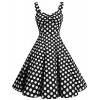 DRESSTELLS 1950s Retro Audrey Swing Pinup Rockabilly Dress Pleated Vintage Dress - Dresses - $15.99 