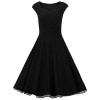 DRESSTELLS Women 1950s Retro Rockabilly Dress Vintage Audrey Swing Dress - Dresses - $89.99 