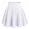 DRESSTELLS Women's Basic A-Line Versatile Stretchy Flared Skater Skirt - Spudnice - $6.99  ~ 6.00€