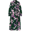 DRIES VAN NOTEN Pleated floral-print cot - sukienki - 