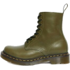 DR MARTENS dark green boots - Buty wysokie - 