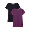 Daily Ritual Women's Stretch Supima Short-Sleeve Scoop Neck T-Shirt, 2-Pack - 半袖シャツ・ブラウス - $20.00  ~ ¥2,251