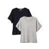 Daily Ritual Women's Washed Cotton 1/2-Sleeve Scoop Neck T-Shirt, 2-Pack - Shirts - $20.00 